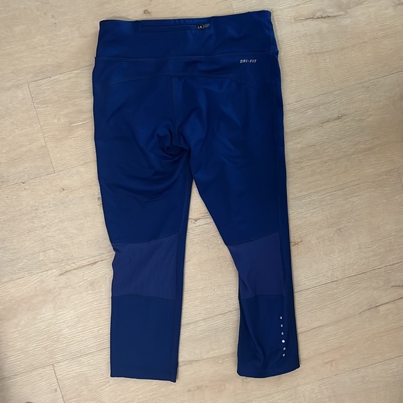 Blue Nike Dri Fit running Leggings ladies small - Picture 3 of 4